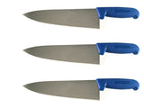 3 Packs - 8 in or 10 in Chef Knives - Cozzini Cutlery Imports- Multiple Colors Available