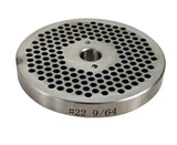 #22 Reversible Meat Grinder Plates - Choose Your Knife & Grind Hole Size from Coarse to Fine- Cozzini Cutlery Imports