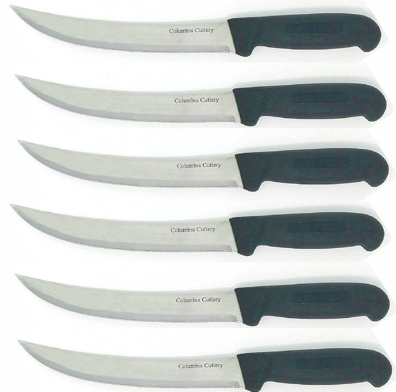Load image into Gallery viewer, 10 in Breaking / Butcher / Cimiter Knife - Columbia Cutlery - Multiple Colors Available
