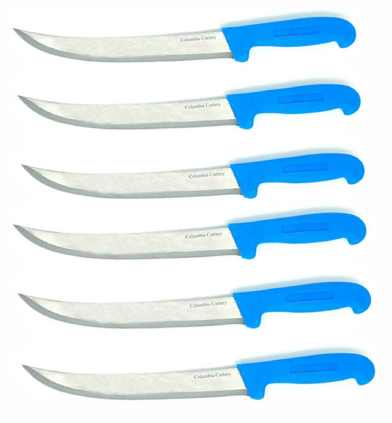 Load image into Gallery viewer, 10 in Breaking / Butcher / Cimiter Knife - Columbia Cutlery - Multiple Colors Available
