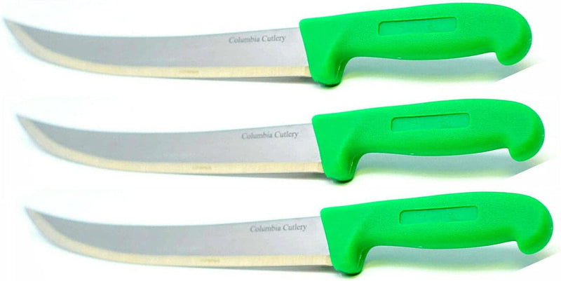 Load image into Gallery viewer, 10 in Breaking / Butcher / Cimiter Knife - Columbia Cutlery - Multiple Colors Available
