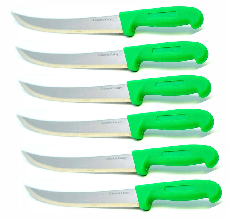 Load image into Gallery viewer, 10 in Breaking / Butcher / Cimiter Knife - Columbia Cutlery - Multiple Colors Available

