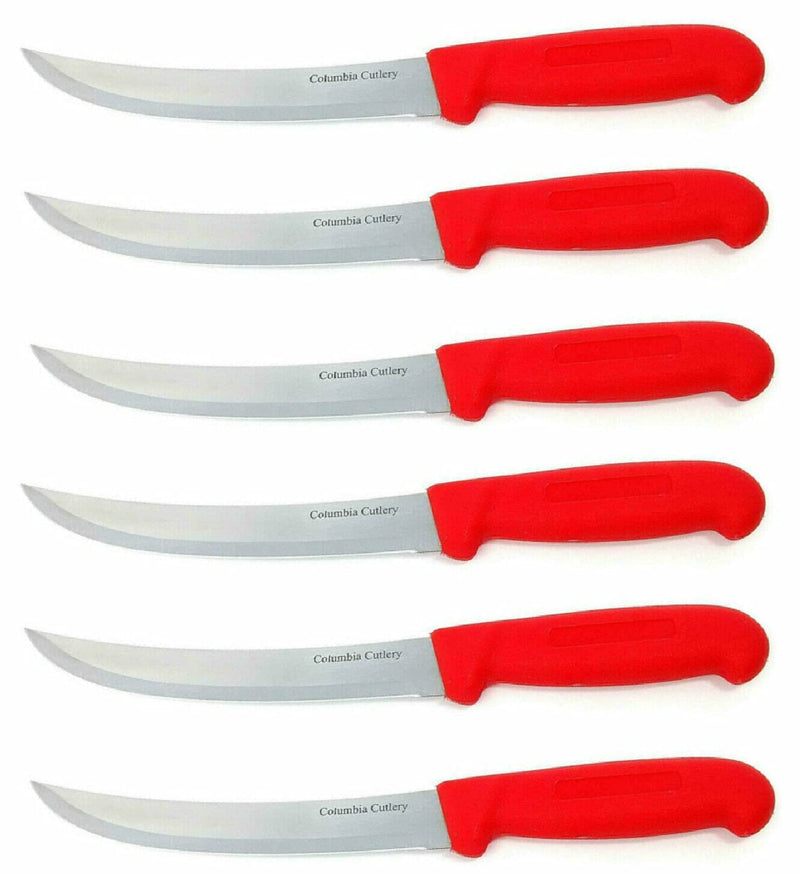 Load image into Gallery viewer, 10 in Breaking / Butcher / Cimiter Knife - Columbia Cutlery - Multiple Colors Available
