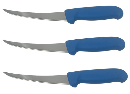 3 Pack - 6 in Curved Boning Knives - Cozzini Cutlery Imports