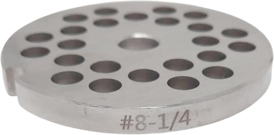 #8 Reversible Meat Grinder Plates - Choose Your Knife & Grind Hole Size from Coarse to Fine
