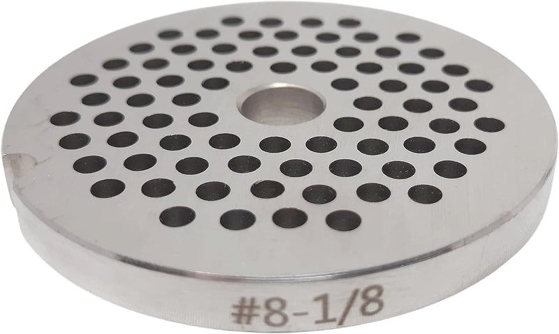 Load image into Gallery viewer, #8 Reversible Meat Grinder Plates - Choose Your Knife &amp; Grind Hole Size from Coarse to Fine
