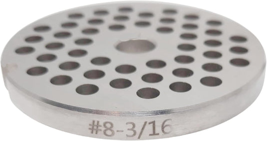#8 Reversible Meat Grinder Plates - Choose Your Knife & Grind Hole Size from Coarse to Fine