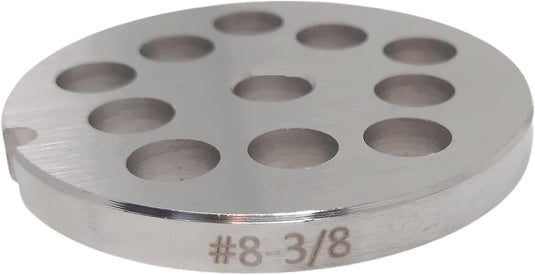 #8 Reversible Meat Grinder Plates - Choose Your Knife & Grind Hole Size from Coarse to Fine