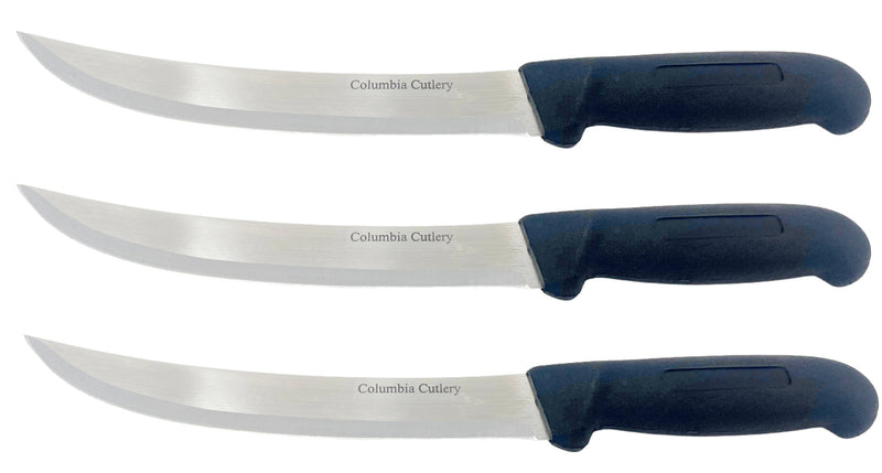 Load image into Gallery viewer, 8 in Breaking / Butcher / Cimiter Knife - Columbia Cutlery - Multiple Colors Available
