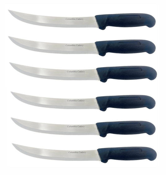 8 in Breaking / Butcher / Cimiter Knife - Columbia Cutlery - Multiple Colors Available