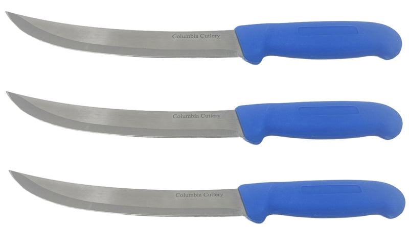 Load image into Gallery viewer, 8 in Breaking / Butcher / Cimiter Knife - Columbia Cutlery - Multiple Colors Available
