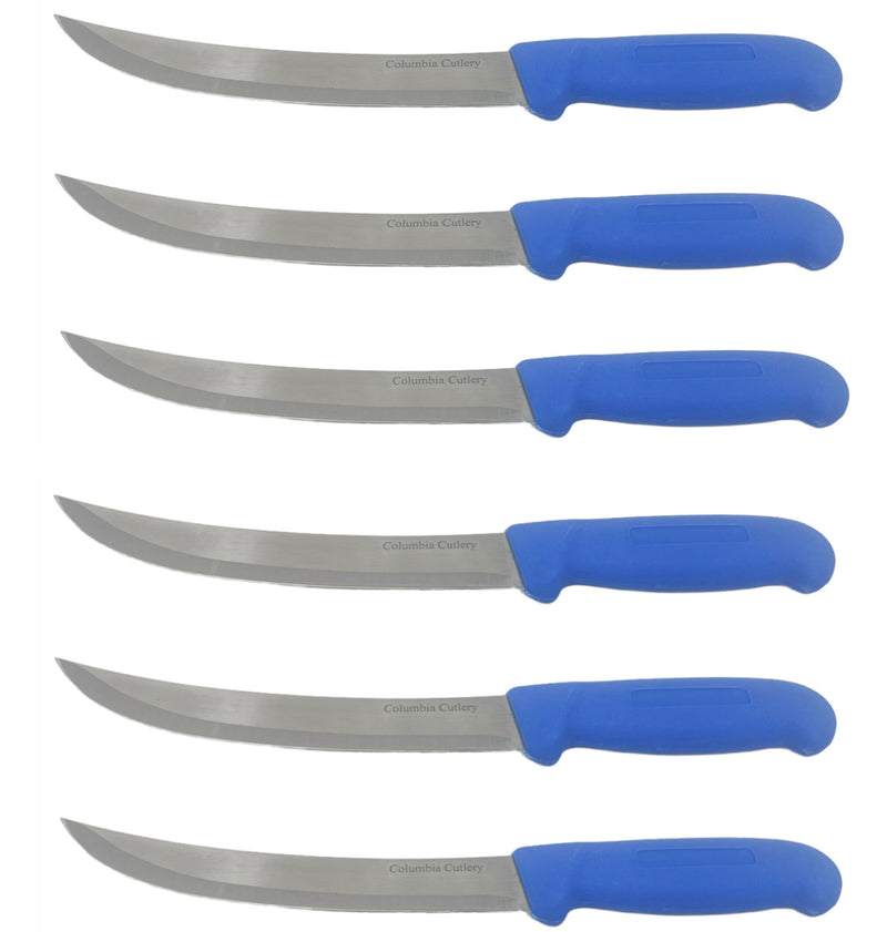 Load image into Gallery viewer, 8 in Breaking / Butcher / Cimiter Knife - Columbia Cutlery - Multiple Colors Available
