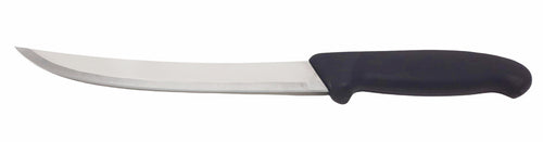 8” Breaking Butcher Knife - Black or Red Curved Blade - Cozzini Cutlery Imports