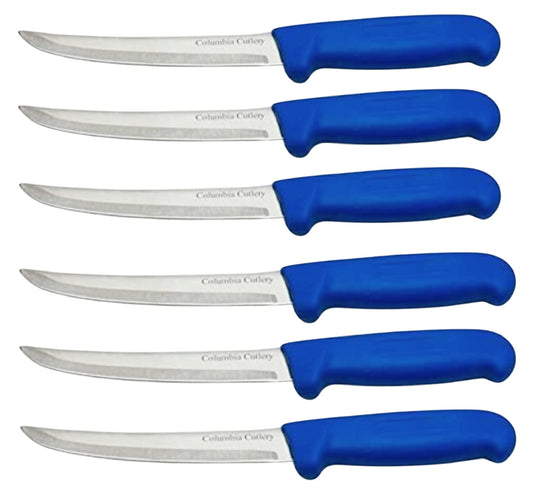 6 in Curved Boning Knives - Columbia Cutlery- Multiple Colors & Packs Available