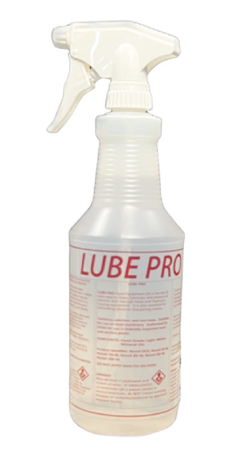 Load image into Gallery viewer, Lube Pro Food Equipment Oil - Quart bottle with Sprayer Plus Gallon Jug Refill Bottle - Easy, No Drip Application - Authorized by the USDA

