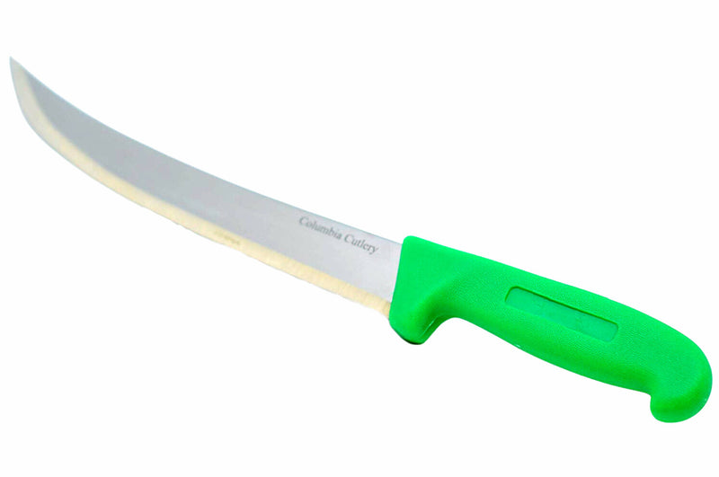 Load image into Gallery viewer, 10 in Breaking / Butcher / Cimiter Knife - Columbia Cutlery - Multiple Colors Available
