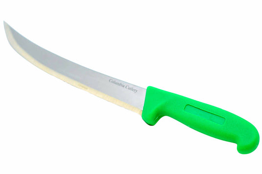 10 in Breaking / Butcher / Cimiter Knife - Columbia Cutlery - Multiple Colors Available