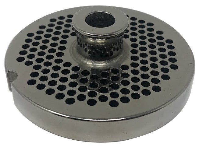 #12 Meat Grinder Plates W/ Hubs - Choose Your Grind Hole Size from Coarse to Fine-Cozzini Cutlery Imports
