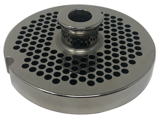 #12 Meat Grinder Plates W/ Hubs - Choose Your Grind Hole Size from Coarse to Fine-Cozzini Cutlery Imports