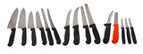 Knife Sets - Cozzini Cutlery Imports - Choose 5, 10, or 15 Piece Set - Black Handle