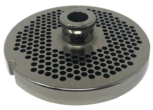 #22 Meat Grinder Plates W/ Hubs - Choose Your Grind Hole Size from Coarse to Fine-Cozzini Cutlery Imports