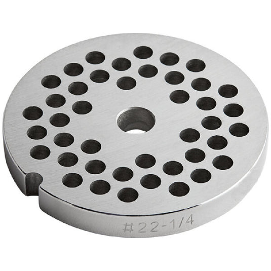 #22 Reversible Meat Grinder Plates - Choose Your Knife & Grind Hole Size from Coarse to Fine- Cozzini Cutlery Imports