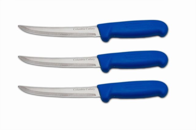 Load image into Gallery viewer, 6 in Curved Boning Knives - Columbia Cutlery- Multiple Colors &amp; Packs Available
