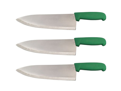 3 Packs - 8 in or 10 in Chef Knives - Cozzini Cutlery Imports- Multiple Colors Available