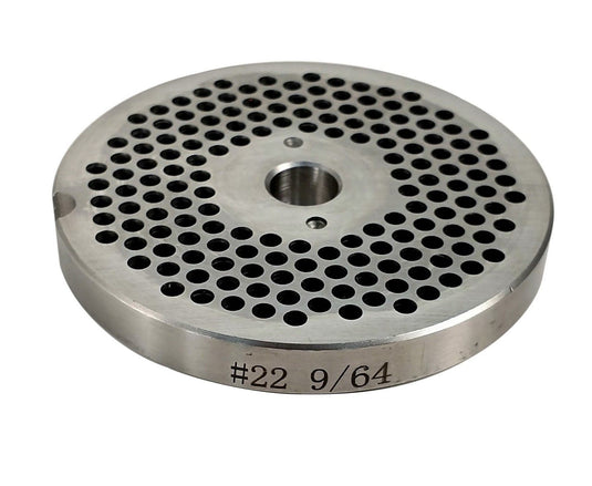 #22 Reversible Meat Grinder Plates - Choose Your Knife & Grind Hole Size from Coarse to Fine- Cozzini Cutlery Imports